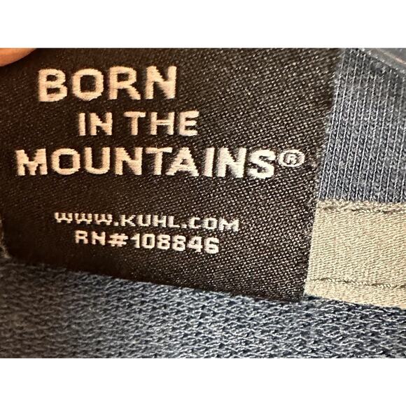 KUHL Men’s Sz XL Pullover Shirt Blue 1/4 Quarter Zip Pullover Alloy Base Layer - Picture 10 of 16